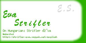 eva strifler business card